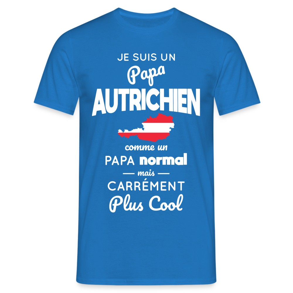 T-shirt Homme - Papa Autrichien Plus Cool - bleu royal