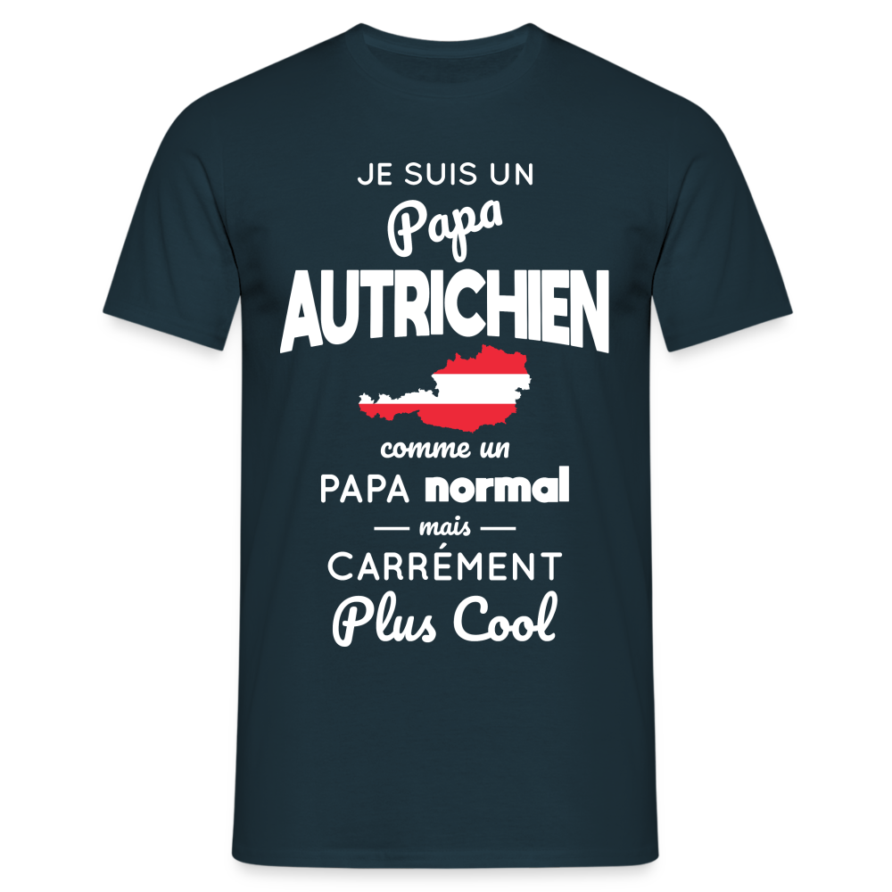 T-shirt Homme - Papa Autrichien Plus Cool - marine