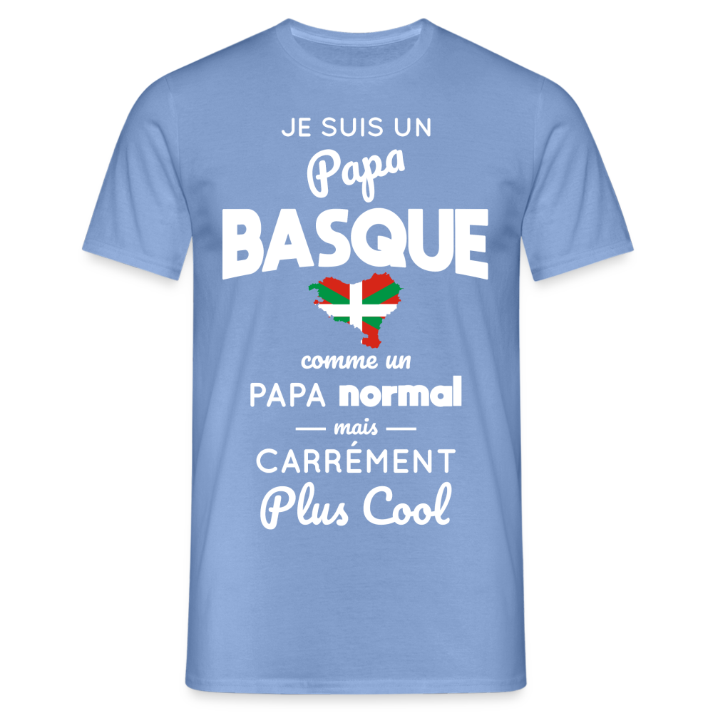 T-shirt Homme - Papa Basque Plus Cool - carolina blue