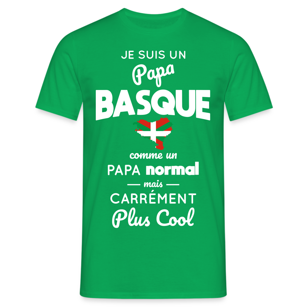 T-shirt Homme - Papa Basque Plus Cool - vert