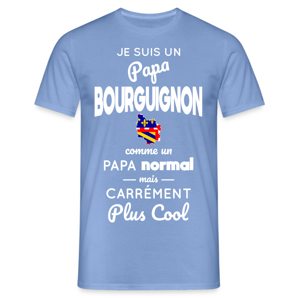 T-shirt Homme - Papa Bourguignon Plus Cool - carolina blue