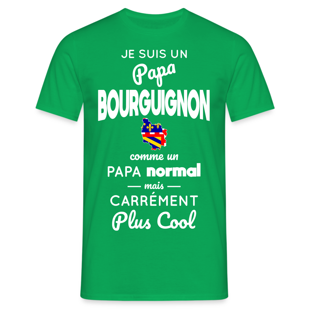 T-shirt Homme - Papa Bourguignon Plus Cool - vert