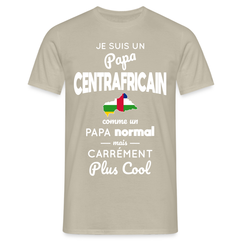 T-shirt Homme - Papa Centrafricain Plus Cool - beige sable