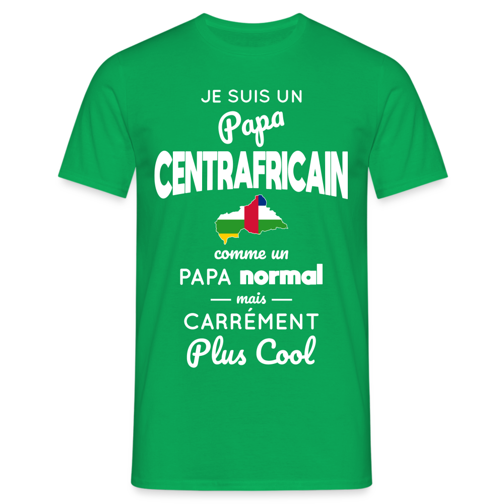 T-shirt Homme - Papa Centrafricain Plus Cool - vert