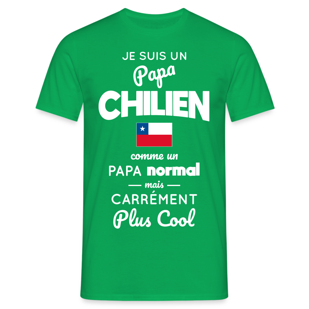 T-shirt Homme - Papa Chilien Plus Cool - vert