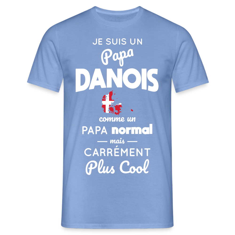 T-shirt Homme - Papa Danois Plus Cool - carolina blue