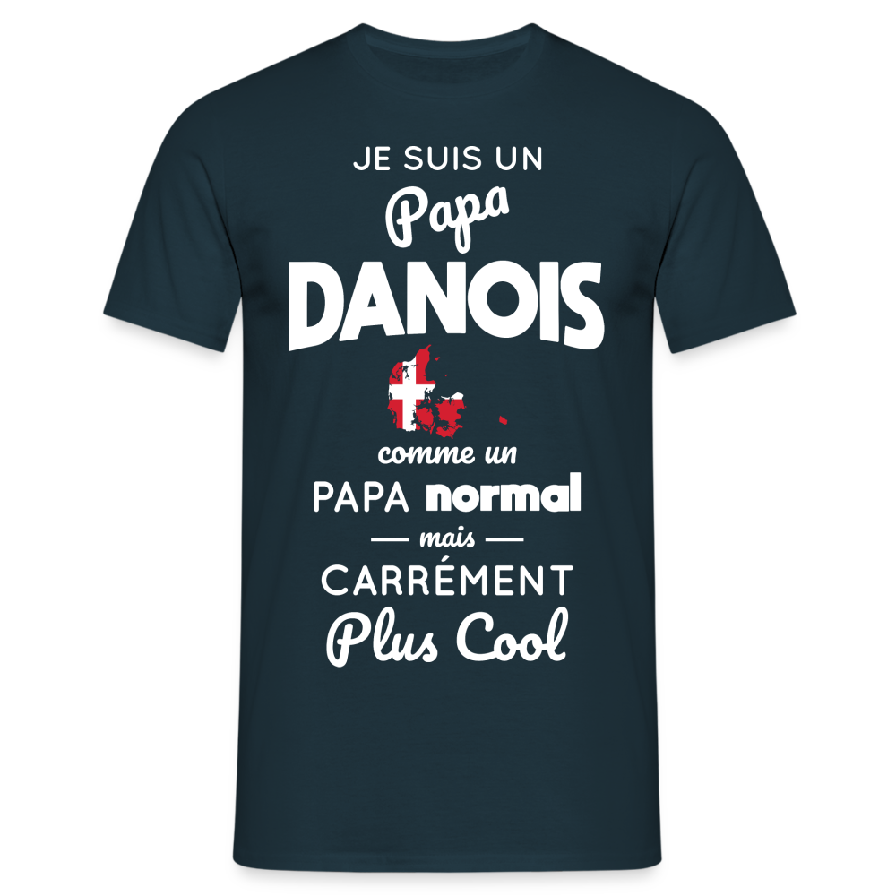 T-shirt Homme - Papa Danois Plus Cool - marine