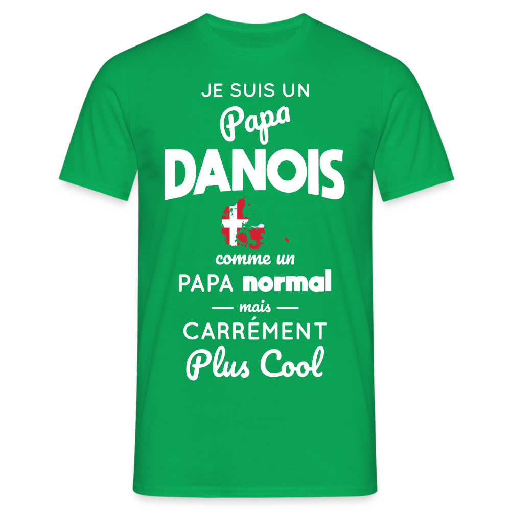 T-shirt Homme - Papa Danois Plus Cool - vert