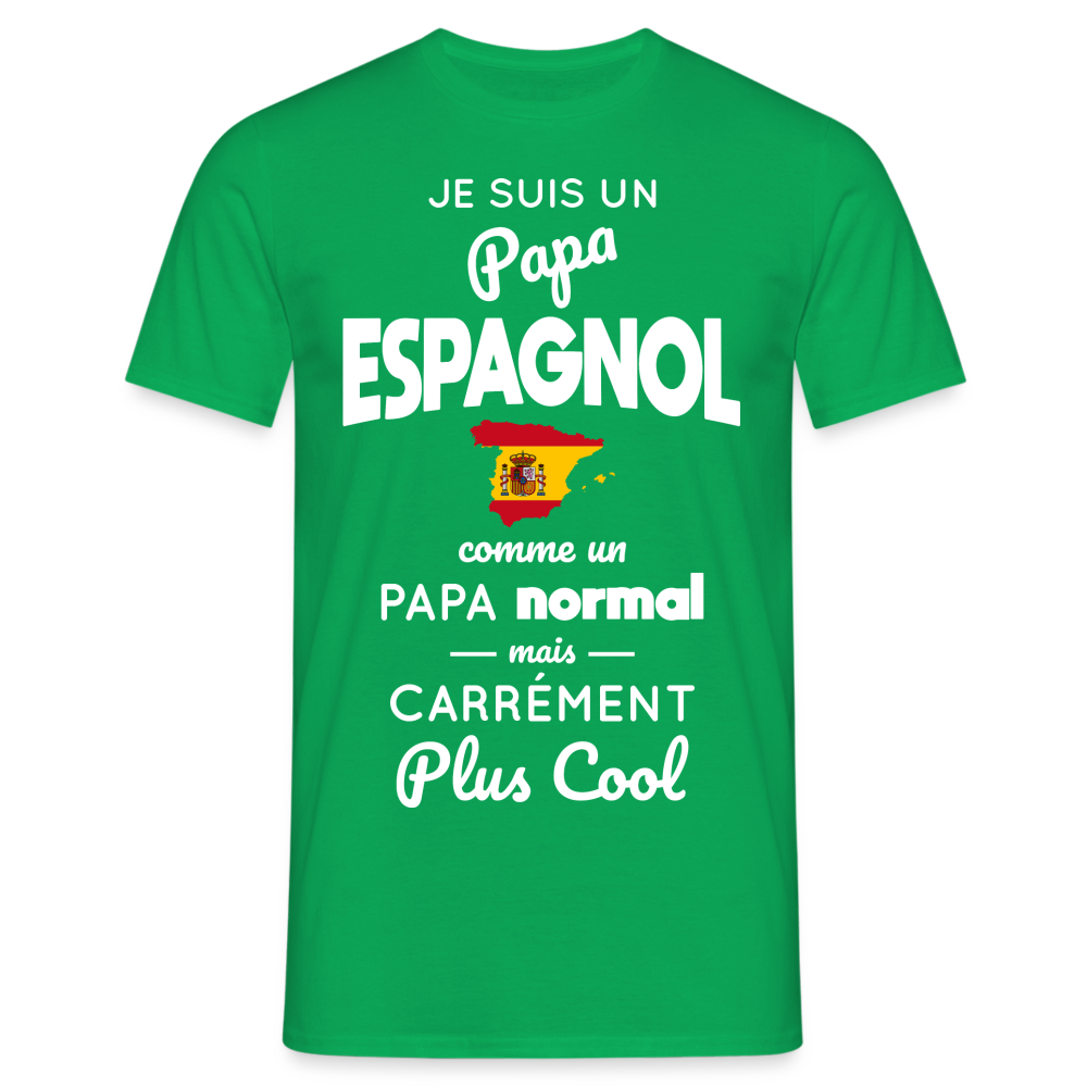 T-shirt Homme - Papa Espagnol Plus Cool - vert