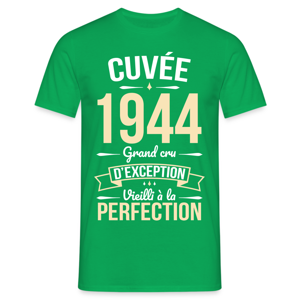 T-shirt Homme - Anniversaire 80 Ans - Cuvée 1944 - vert