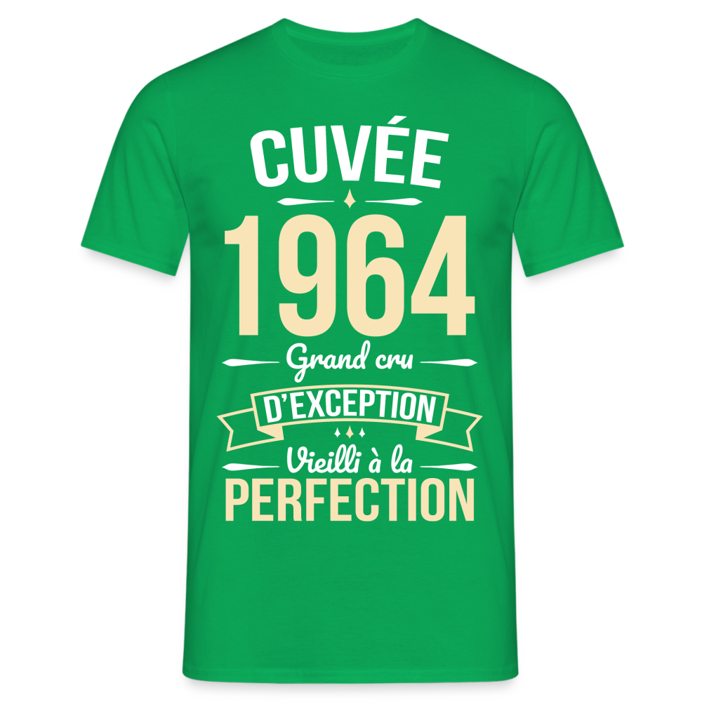 T-shirt Homme - Anniversaire 60 Ans - Cuvée 1964 - vert