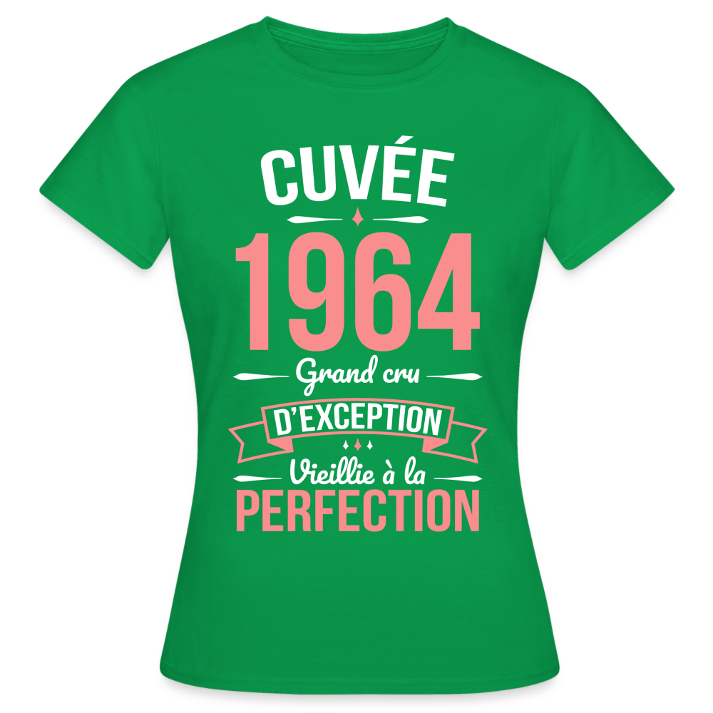 T-shirt Femme - Anniversaire 60 Ans - Cuvée 1964 - vert