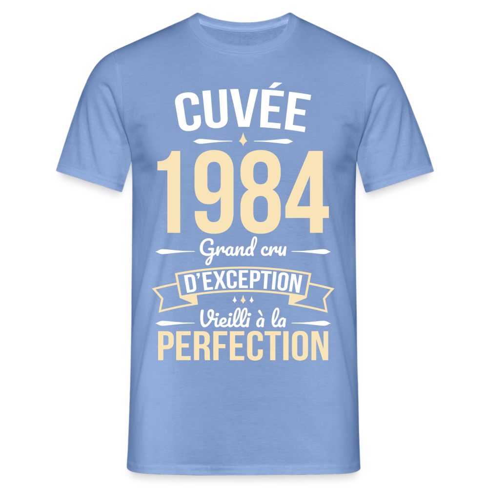 T-shirt Homme - Anniversaire 40 Ans - Cuvée 1984 - carolina blue