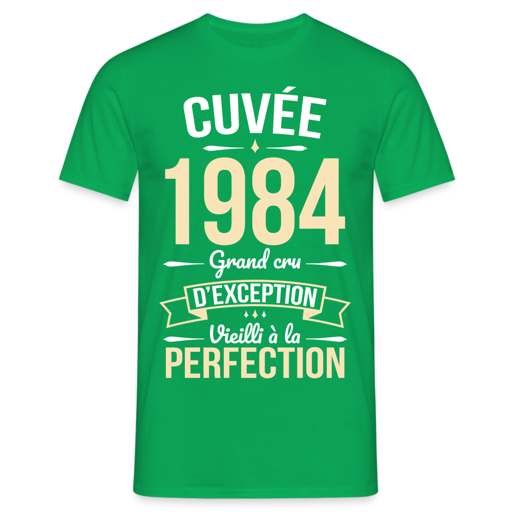 T-shirt Homme - Anniversaire 40 Ans - Cuvée 1984 - vert