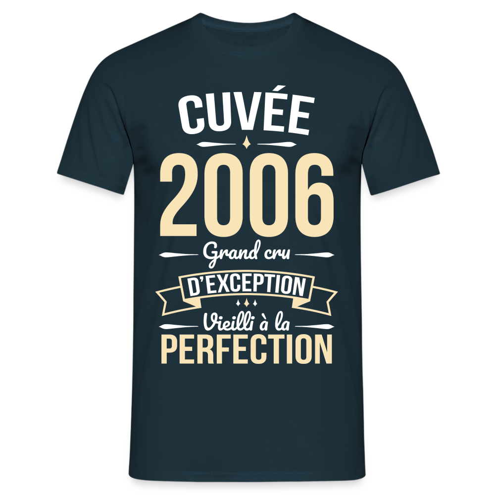 T-shirt Homme - Anniversaire 18 Ans - Cuvée 2006 - marine