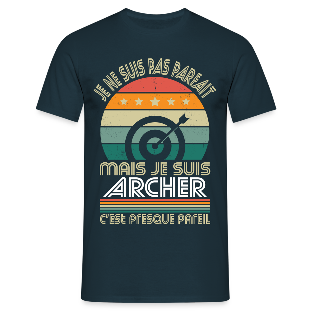 T-shirt Homme - Je ne suis pas parfait mais je suis Archer - marine