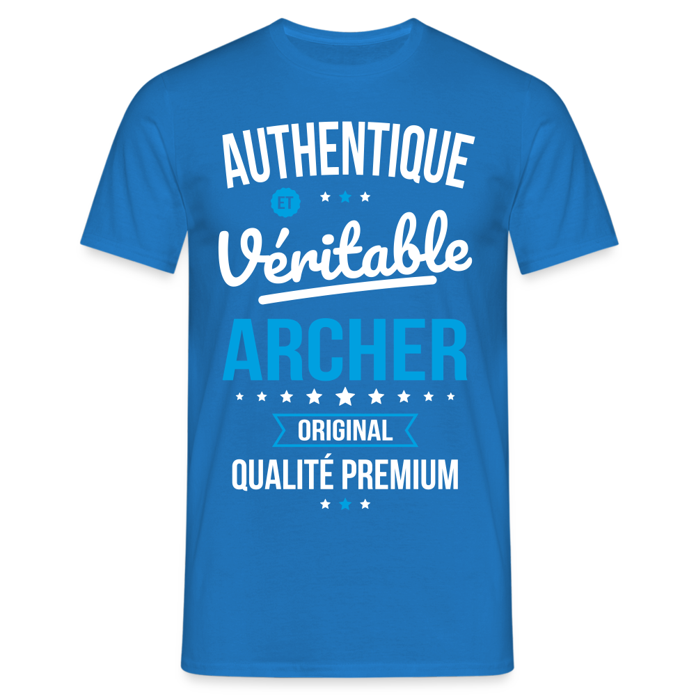 T-shirt Homme - Authentique et véritable Archer - bleu royal