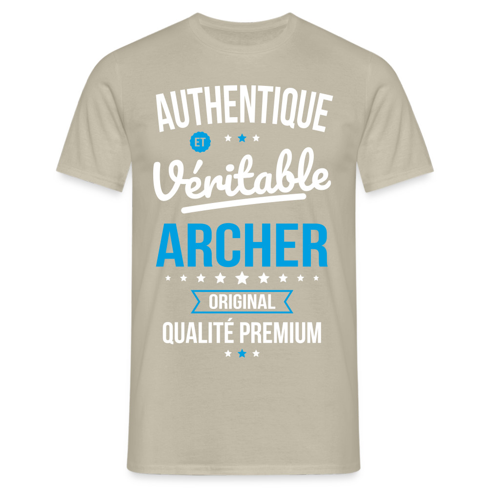 T-shirt Homme - Authentique et véritable Archer - beige sable