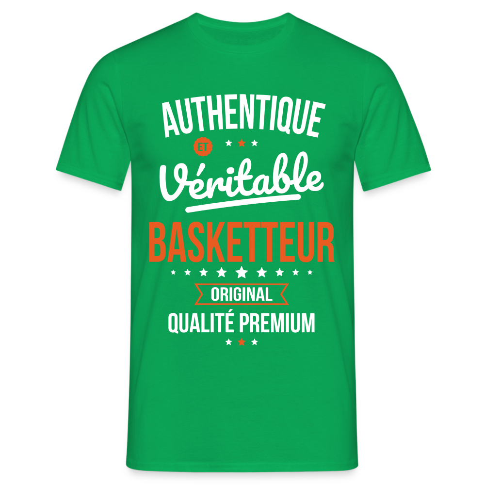 T-shirt Homme - Authentique et véritable Basketteur - vert