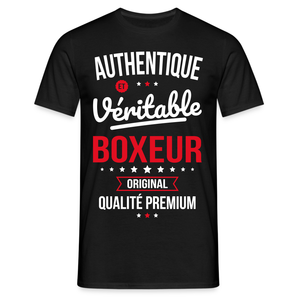 T-shirt Homme - Authentique et véritable Boxeur - noir