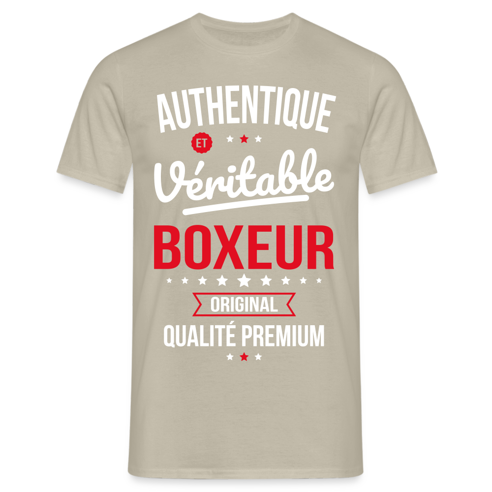 T-shirt Homme - Authentique et véritable Boxeur - beige sable