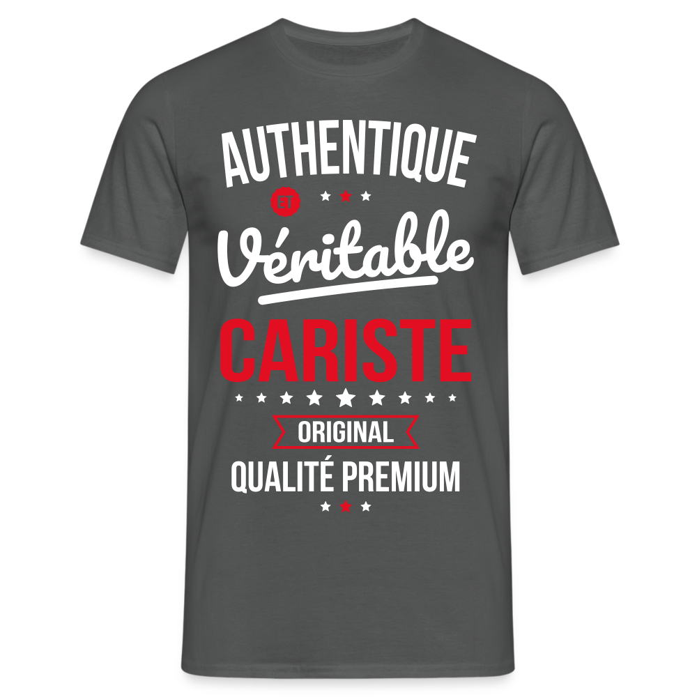 T-shirt Homme - Authentique et véritable Cariste - charbon