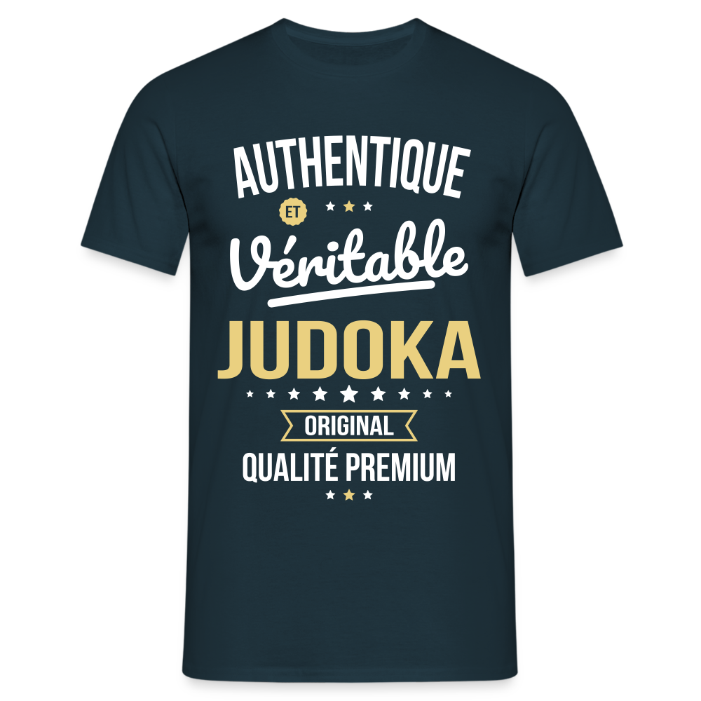 T-shirt Homme - Authentique et véritable Judoka - marine