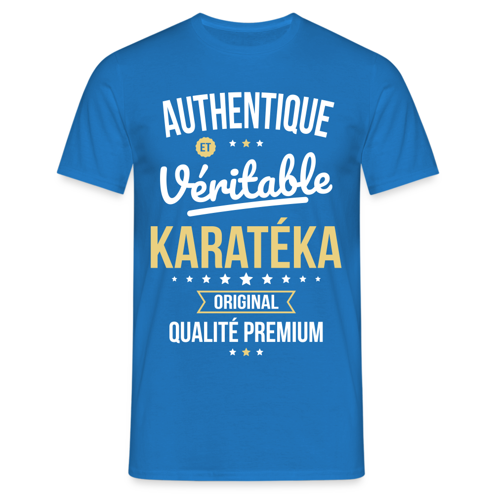 T-shirt Homme - Authentique et véritable Karatéka - bleu royal