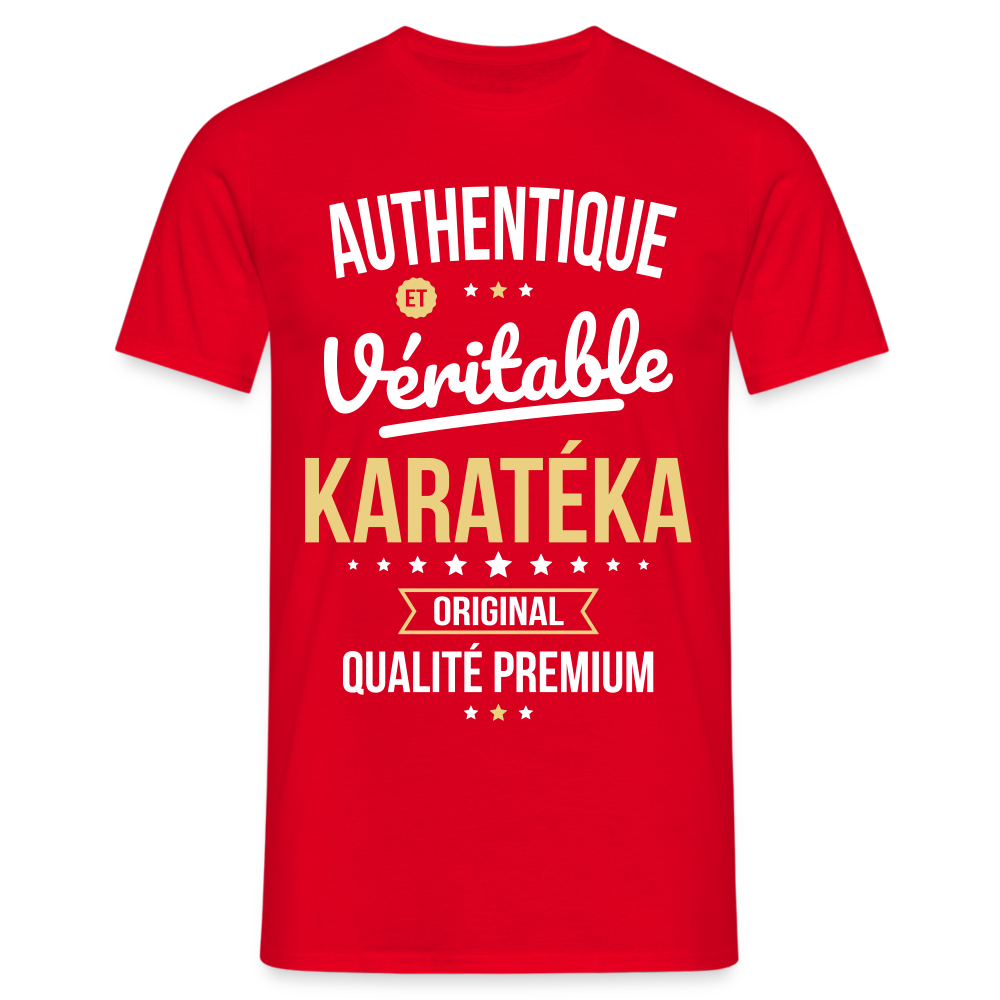 T-shirt Homme - Authentique et véritable Karatéka - rouge