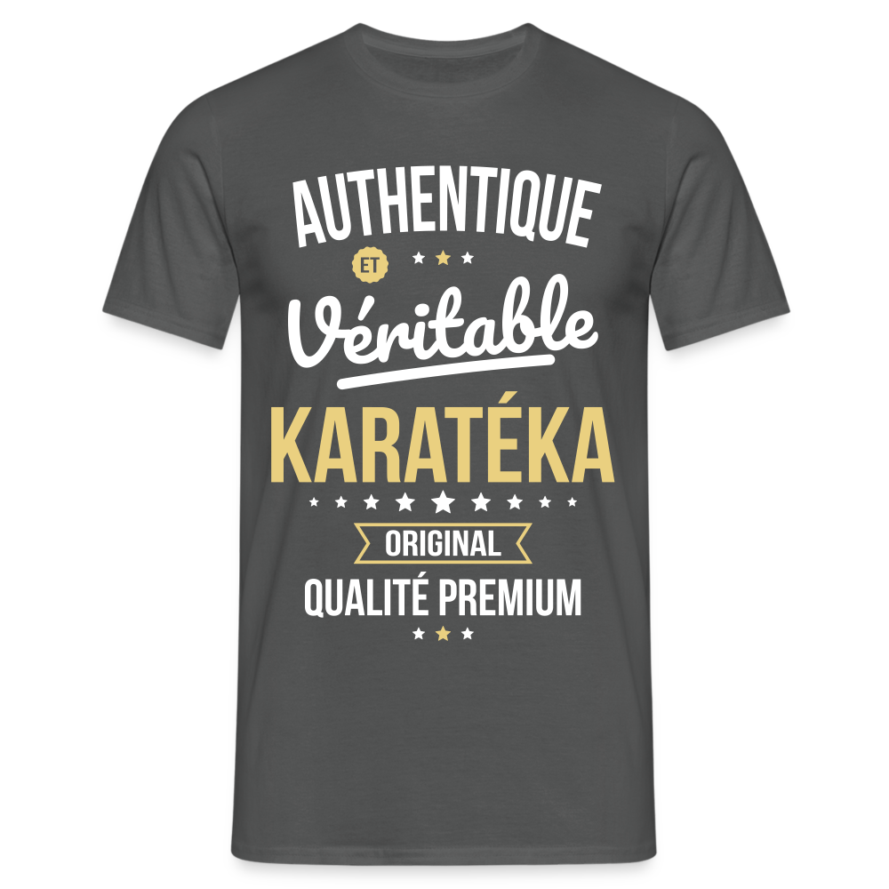 T-shirt Homme - Authentique et véritable Karatéka - charbon