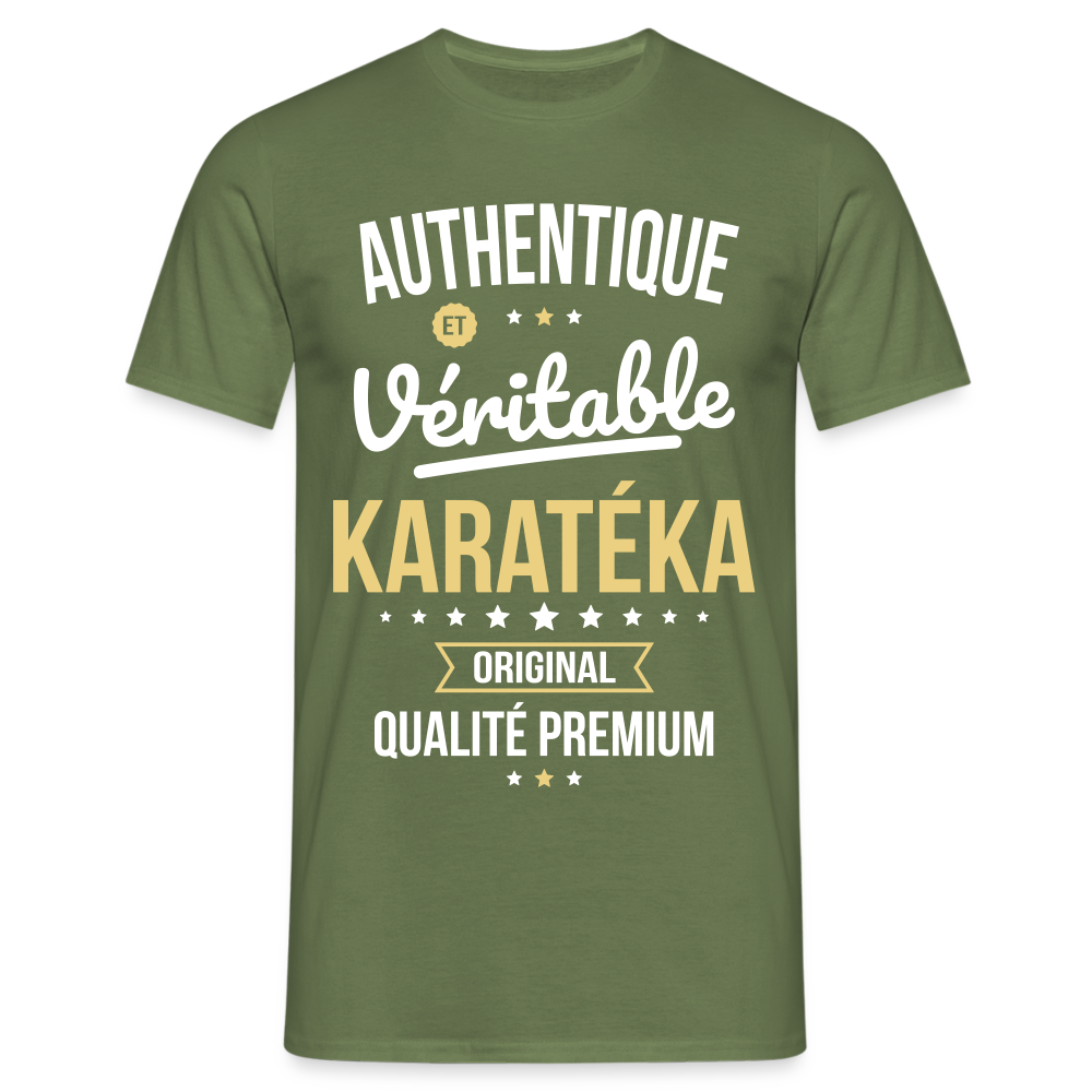 T-shirt Homme - Authentique et véritable Karatéka - vert militaire