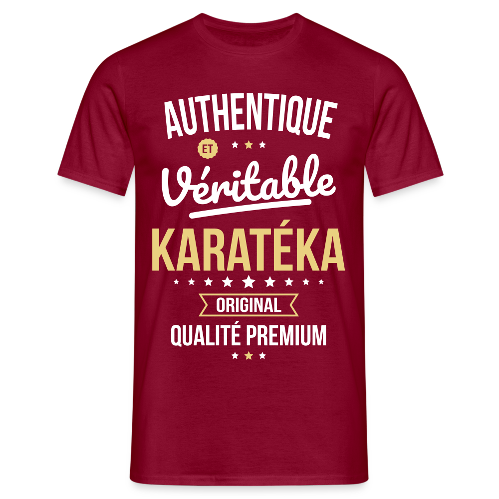 T-shirt Homme - Authentique et véritable Karatéka - rouge brique