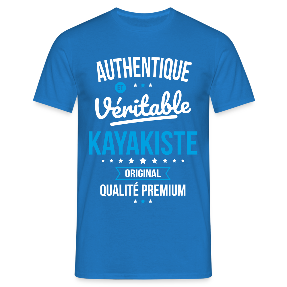 T-shirt Homme - Authentique et véritable Kayakiste - bleu royal