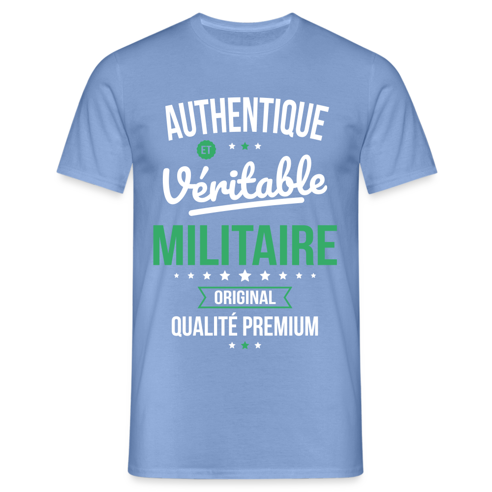 T-shirt Homme - Authentique et véritable Militaire - carolina blue