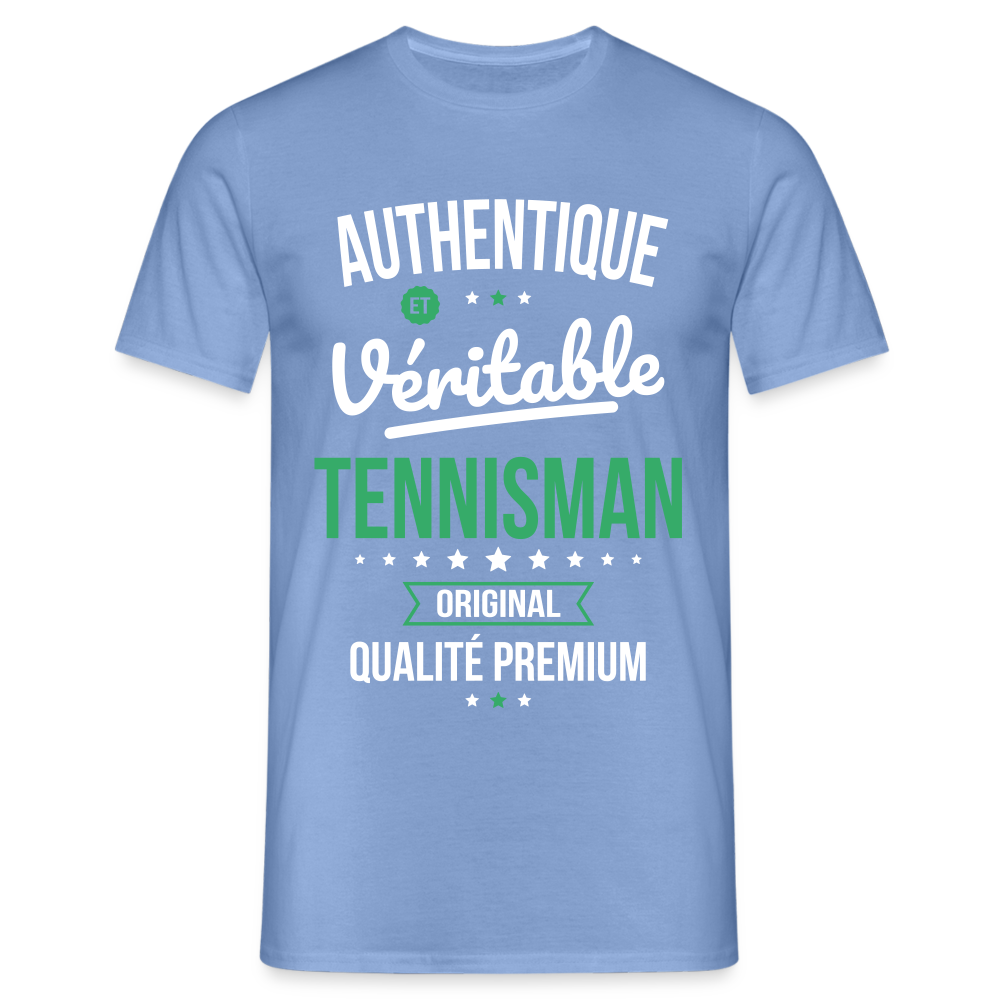 T-shirt Homme - Authentique et véritable Tennisman - carolina blue