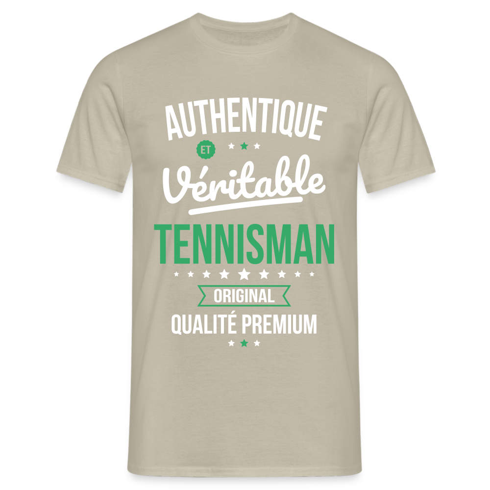 T-shirt Homme - Authentique et véritable Tennisman - beige sable