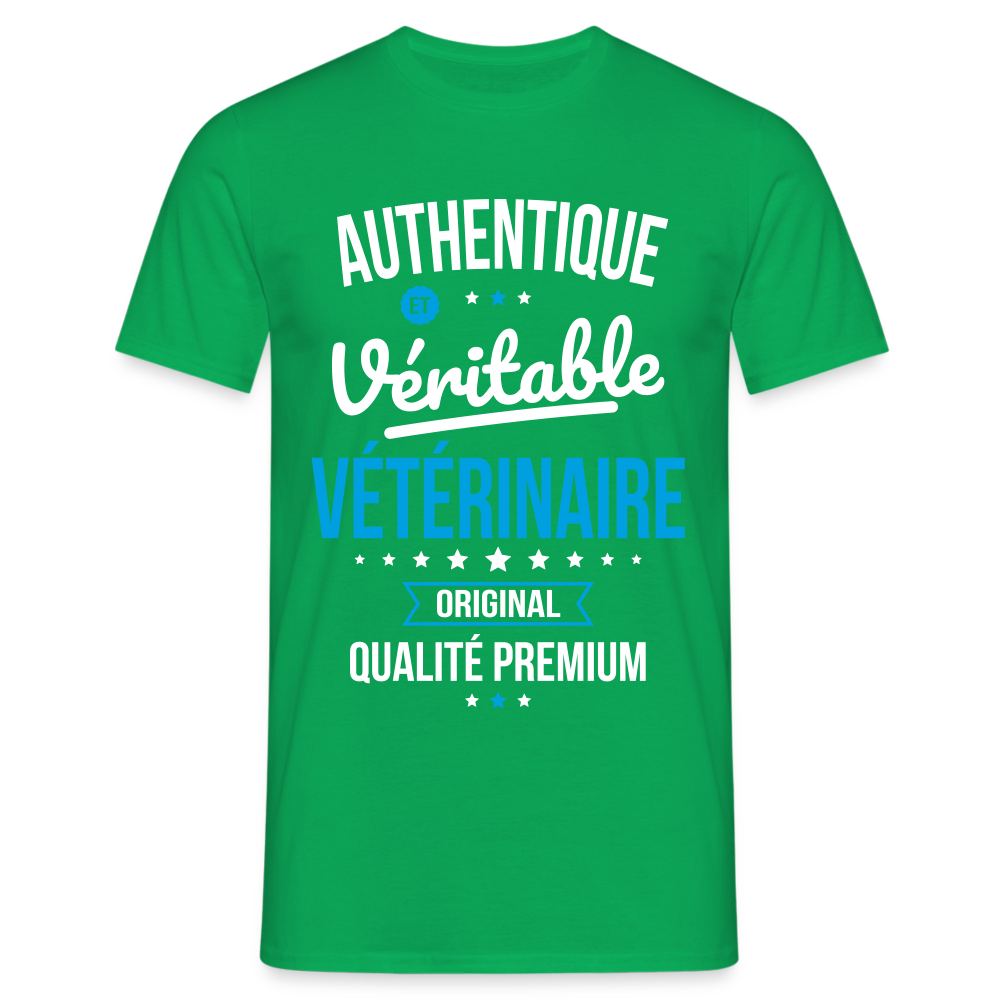 T-shirt Homme - Authentique et véritable Vétérinaire - vert