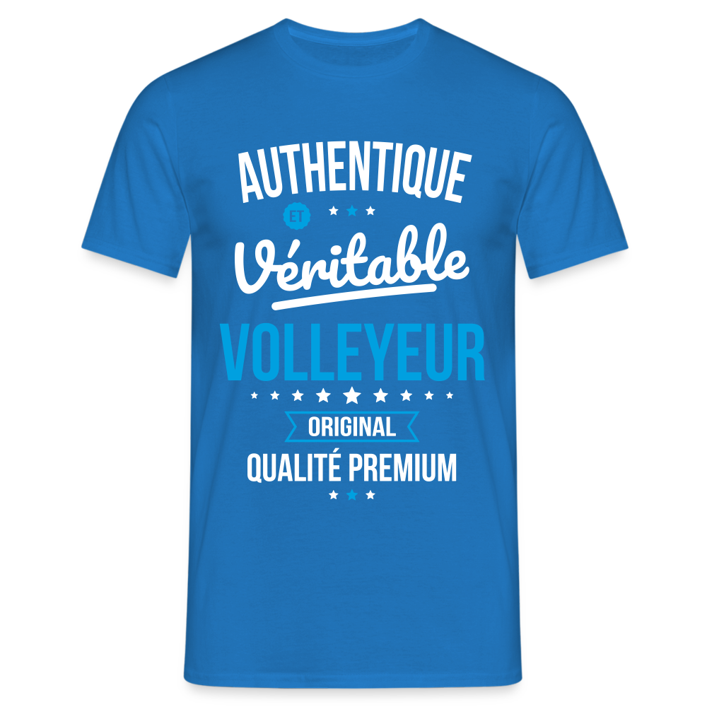 T-shirt Homme - Authentique et véritable Volleyeur - bleu royal