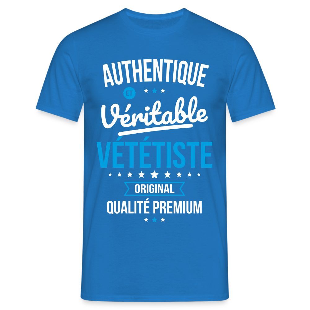 T-shirt Homme - Authentique et véritable Vététiste - bleu royal