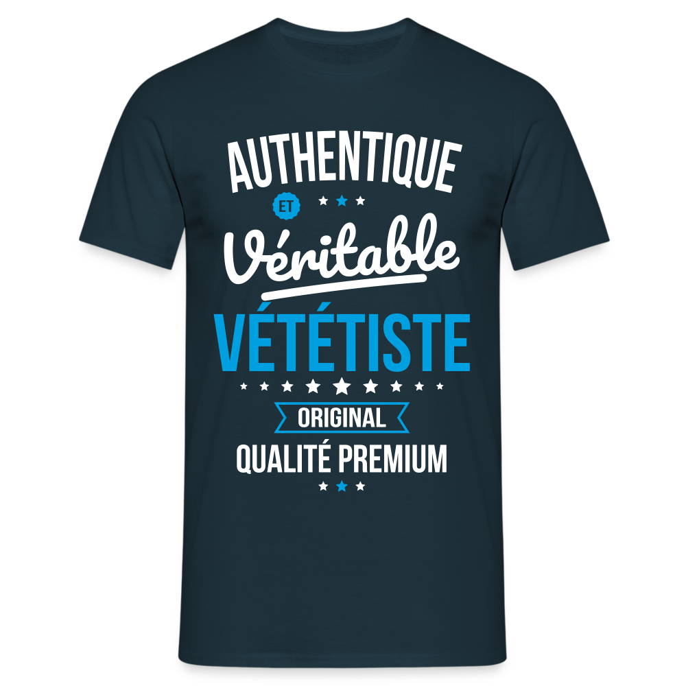 T-shirt Homme - Authentique et véritable Vététiste - marine