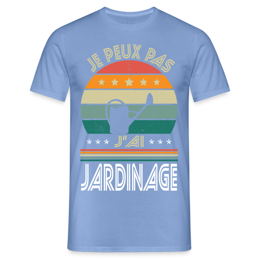 T-shirt Homme - Je peux pas j'ai Jardinage - carolina blue