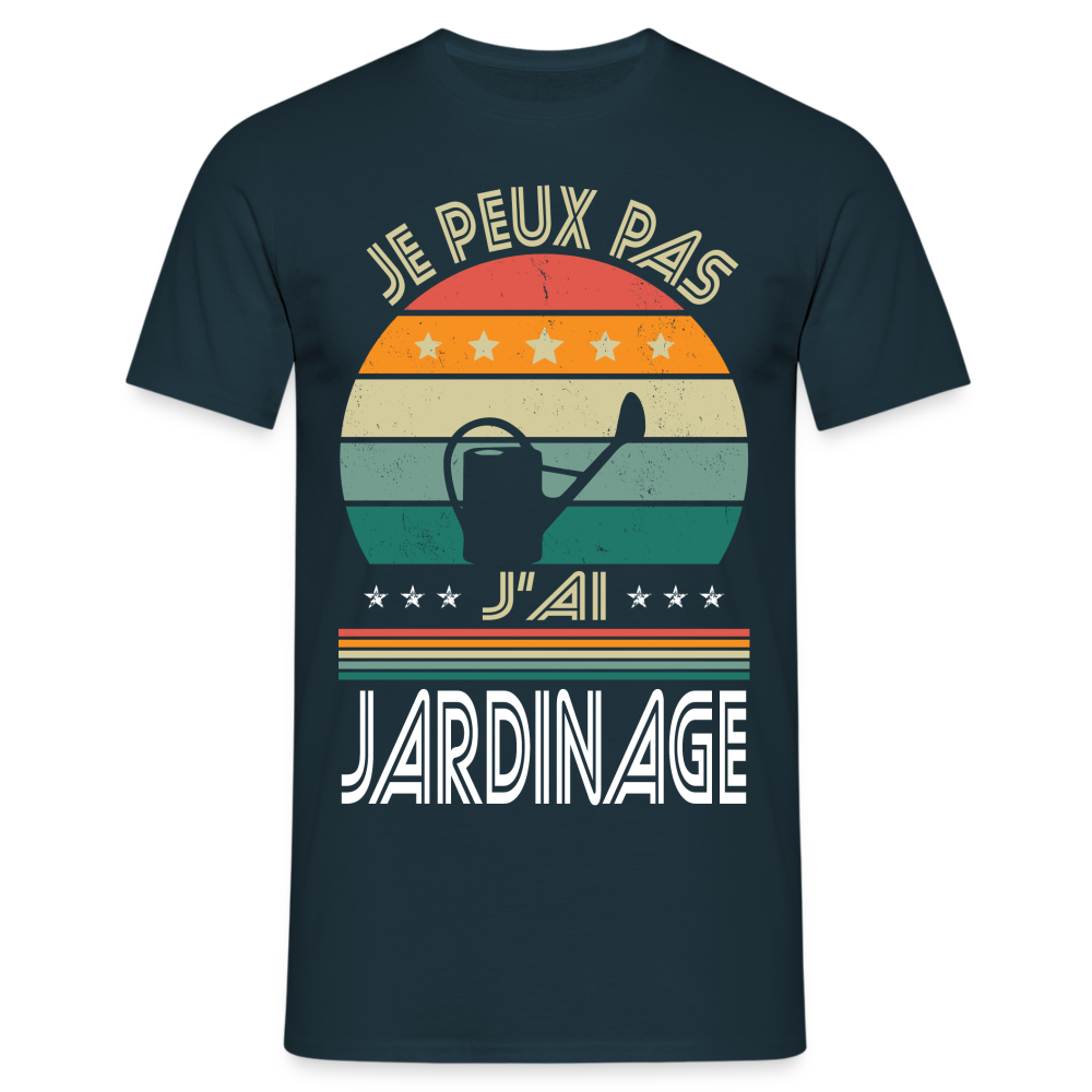 T-shirt Homme - Je peux pas j'ai Jardinage - marine