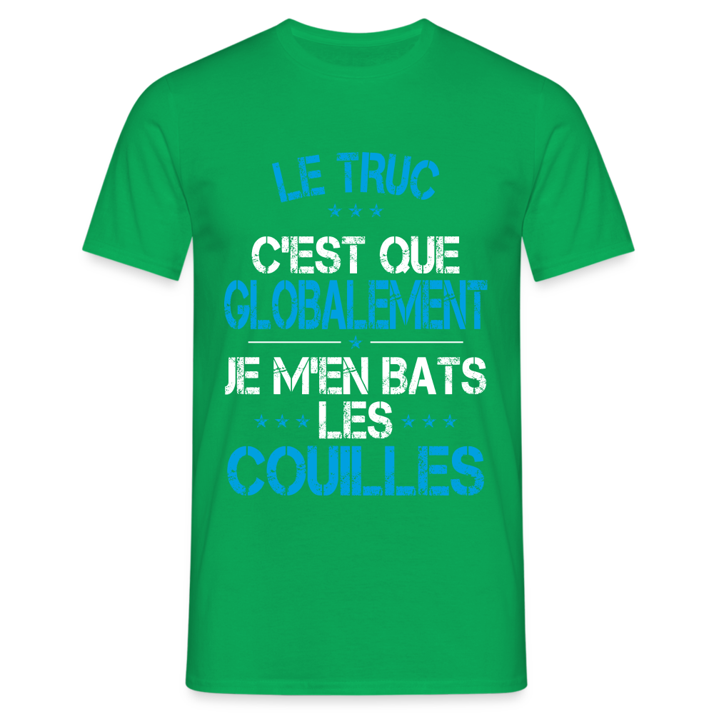 T-shirt Homme - Je m'en bats les couilles - vert