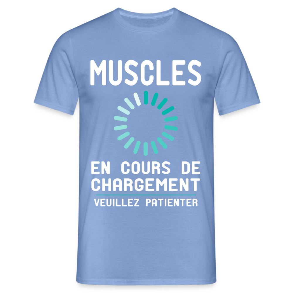 T-shirt Homme - Muscles en cours de chargement - carolina blue