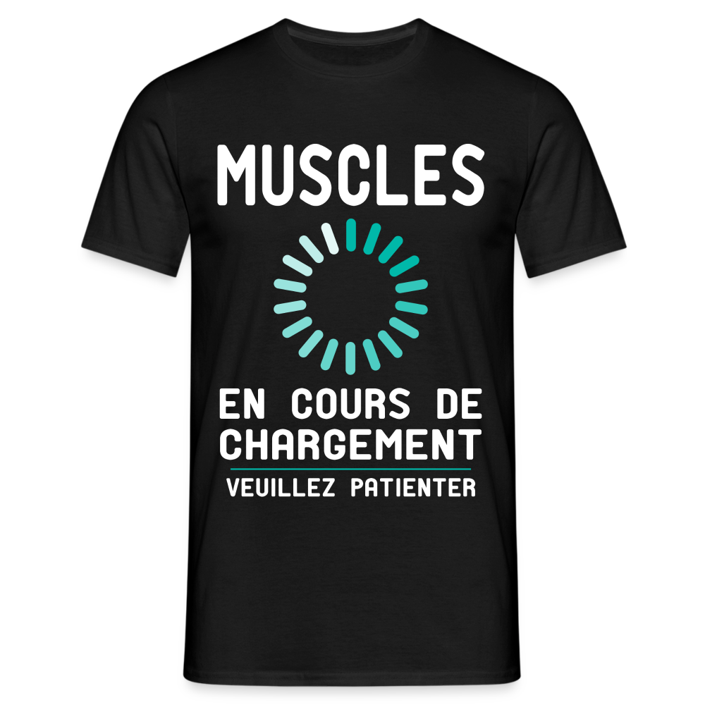 T-shirt Homme - Muscles en cours de chargement - noir