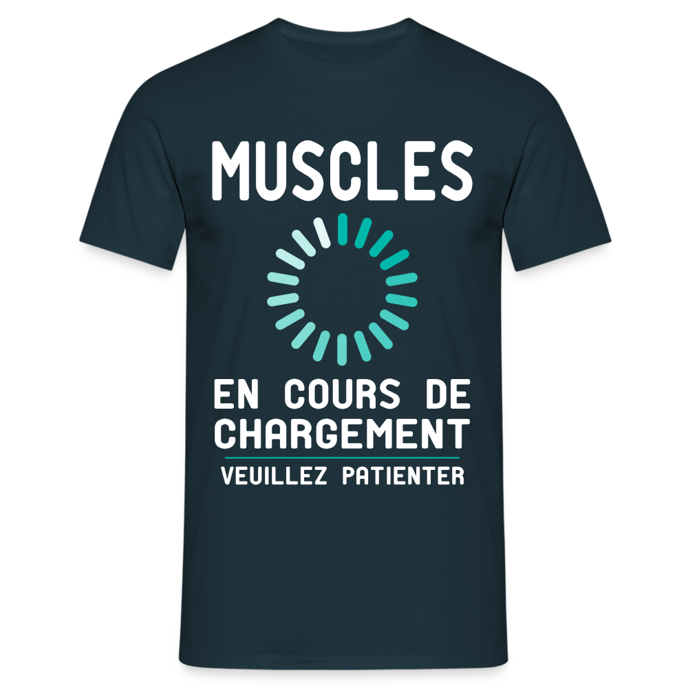 T-shirt Homme - Muscles en cours de chargement - marine