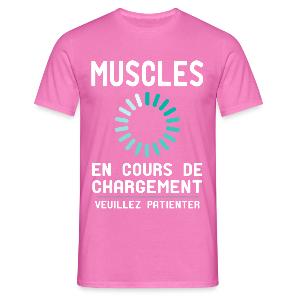 T-shirt Homme - Muscles en cours de chargement - rose