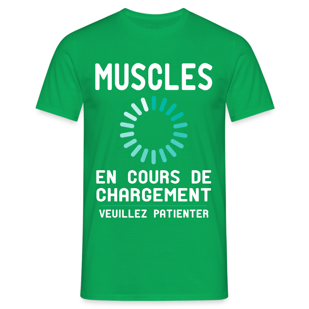 T-shirt Homme - Muscles en cours de chargement - vert