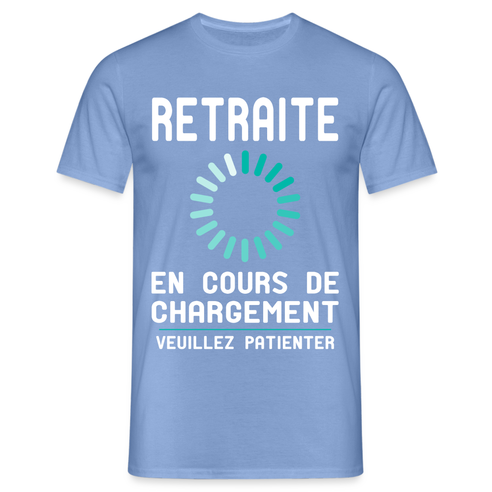 T-shirt Homme -  Retraite en cours de chargement - carolina blue