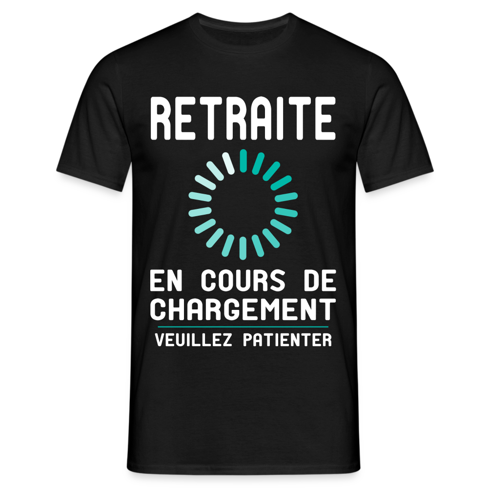 T-shirt Homme -  Retraite en cours de chargement - noir